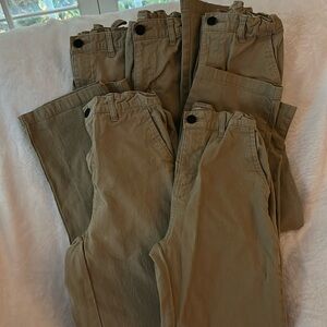 5 pair Old Navy khaki pants boys size 14